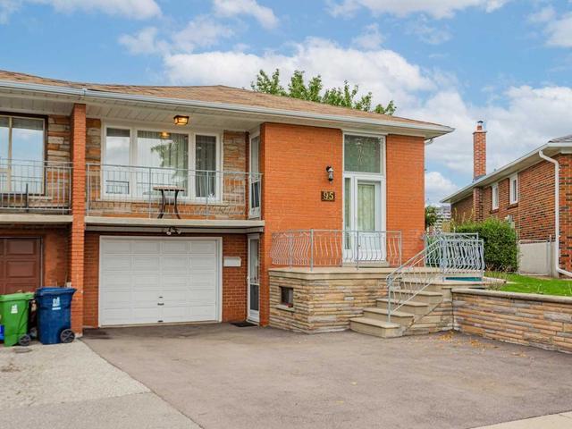 95 Hisey Cres, House semidetached with 3 bedrooms, 2 bathrooms and 4 parking in Toronto ON | Image 1