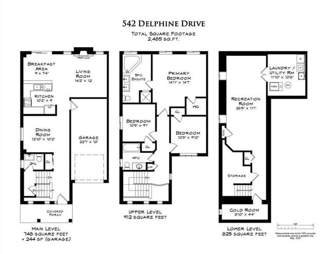 542 Delphine Dr, House semidetached with 3 bedrooms, 3 bathrooms and 2 parking in Burlington ON | Image 35