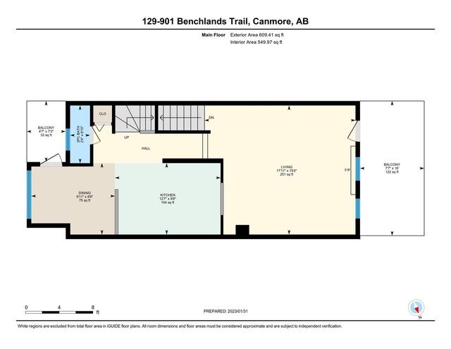 129 - 901 Benchlands Trail, Home with 3 bedrooms, 3 bathrooms and 2 parking in Kananaskis AB | Image 43