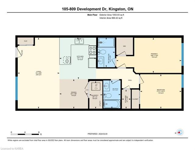 105 - 809 Development Drive, House attached with 2 bedrooms, 2 bathrooms and 1 parking in Kingston ON | Image 24