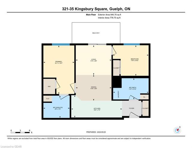 321 - 35 Kingsbury Square, House attached with 2 bedrooms, 2 bathrooms and 1 parking in Guelph ON | Image 21