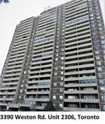 2306 - 3390 Weston Rd, Condo with 1 bedrooms, 1 bathrooms and 1 parking in Toronto ON | Image 1