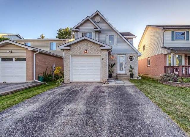 51 Wycliffe Pl, House detached with 3 bedrooms, 2 bathrooms and 3 parking in Kitchener ON | Image 1