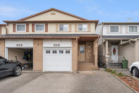 283 Macintosh Dr, House semidetached with 3 bedrooms, 3 bathrooms and 3 parking in Hamilton ON | Card Image