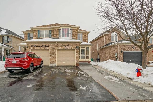 55 Brunswick St, House semidetached with 3 bedrooms, 3 bathrooms and 3 parking in Brampton ON | Image 1