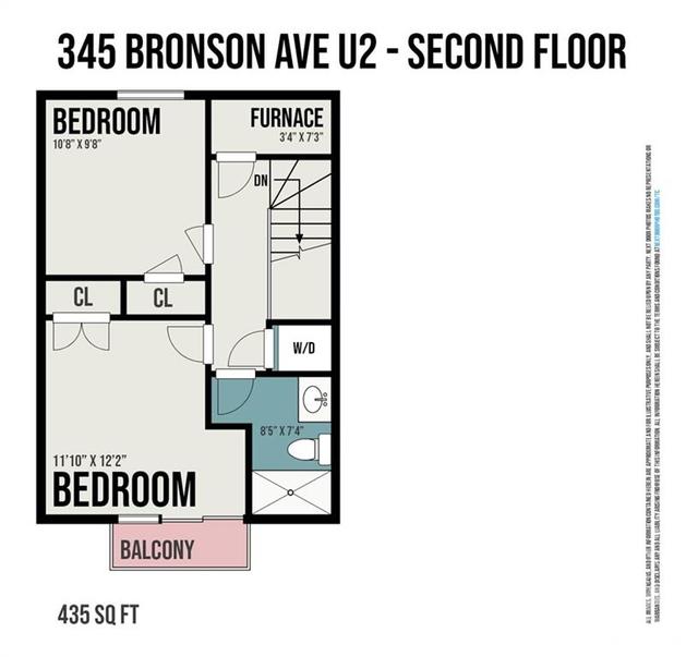 u2 - 345 Bronson Avenue, House attached with 2 bedrooms, 2 bathrooms and 1 parking in Ottawa ON | Image 22