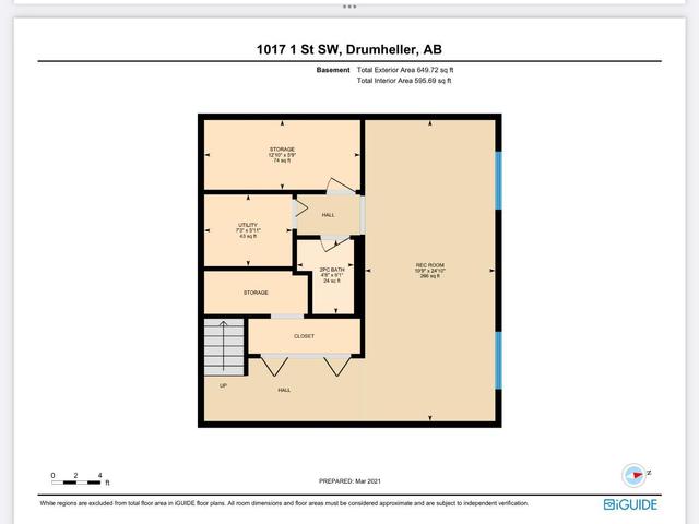 1017 1 Street Sw, House detached with 3 bedrooms, 2 bathrooms and 2 parking in Drumheller AB | Image 37