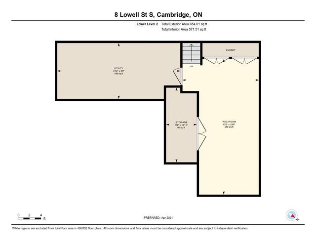 8 Lowell St S, House detached with 3 bedrooms, 3 bathrooms and 6 parking in Cambridge ON | Image 33