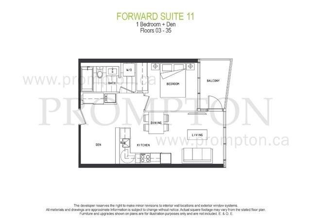 1611 - 70 Queens Wharf Rd, Condo with 1 bedrooms, 1 bathrooms and null parking in Toronto ON | Image 2