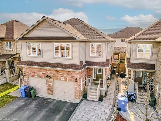 87 Kirvan Drive, House semidetached with 3 bedrooms, 2 bathrooms and 3 parking in Guelph ON | Image 1