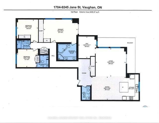 1704 - 9245 Jane St, Condo with 4 bedrooms, 4 bathrooms and 2 parking in Vaughan ON | Image 3