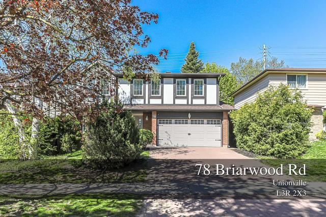 78 Briarwood Rd, House detached with 4 bedrooms, 5 bathrooms and 6 parking in Markham ON | Image 1