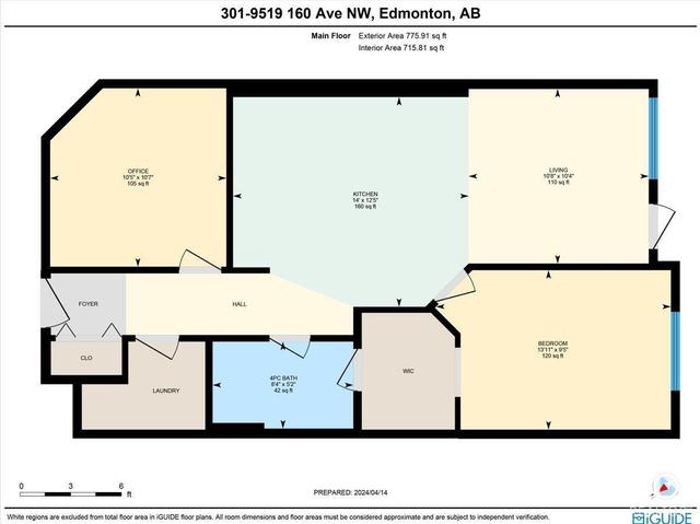 301 - 9519 160 Av Nw, Condo with 1 bedrooms, 1 bathrooms and 1 parking in Edmonton AB | Image 32