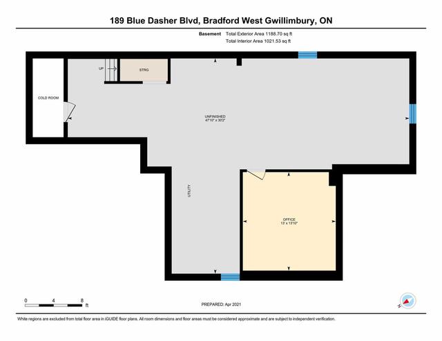 189 Blue Dasher Blvd, House detached with 4 bedrooms, 3 bathrooms and 4 parking in Bradford West Gwillimbury ON | Image 27