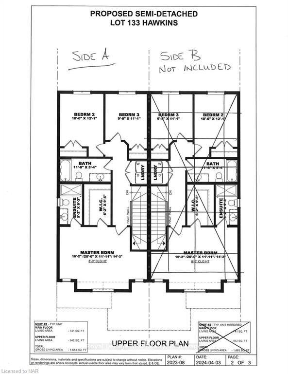 lot 133 A Hawkins St, House semidetached with 3 bedrooms, 3 bathrooms and 2 parking in Niagara Falls ON | Image 6