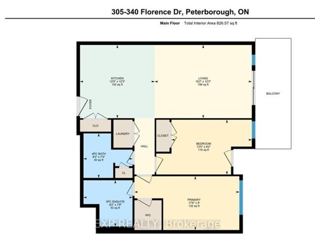 305 - 340 Florence Dr, Condo with 2 bedrooms, 2 bathrooms and 1 parking in Peterborough ON | Image 4