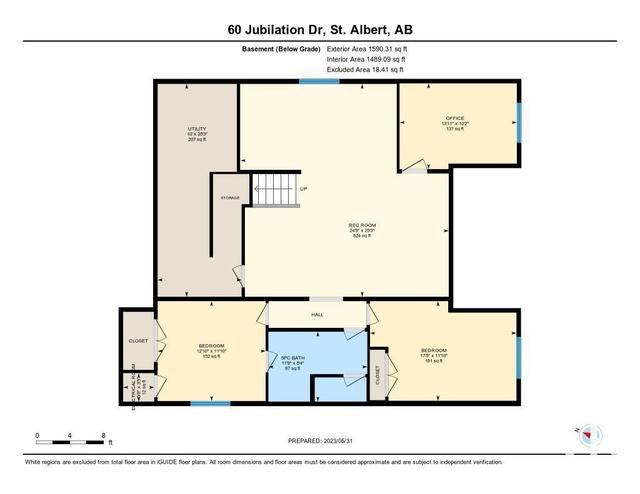 60 Jubilation Dr, House detached with 3 bedrooms, 2 bathrooms and null parking in St. Albert AB | Image 46