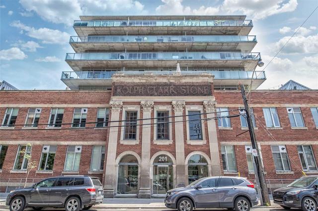 414 - 201 Carlaw Ave, Condo with 2 bedrooms, 1 bathrooms and 1 parking in Toronto ON | Image 1