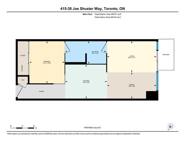 415 - 38 Joe Shuster Way, Condo with 1 bedrooms, 1 bathrooms and 1 parking in Toronto ON | Image 25