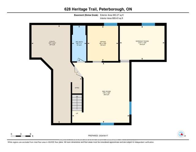 628 Heritage Tr, House detached with 3 bedrooms, 4 bathrooms and 4 parking in Peterborough ON | Image 29