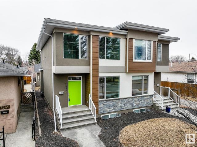 7551 80 Av Nw, House semidetached with 4 bedrooms, 4 bathrooms and null parking in Edmonton AB | Image 67