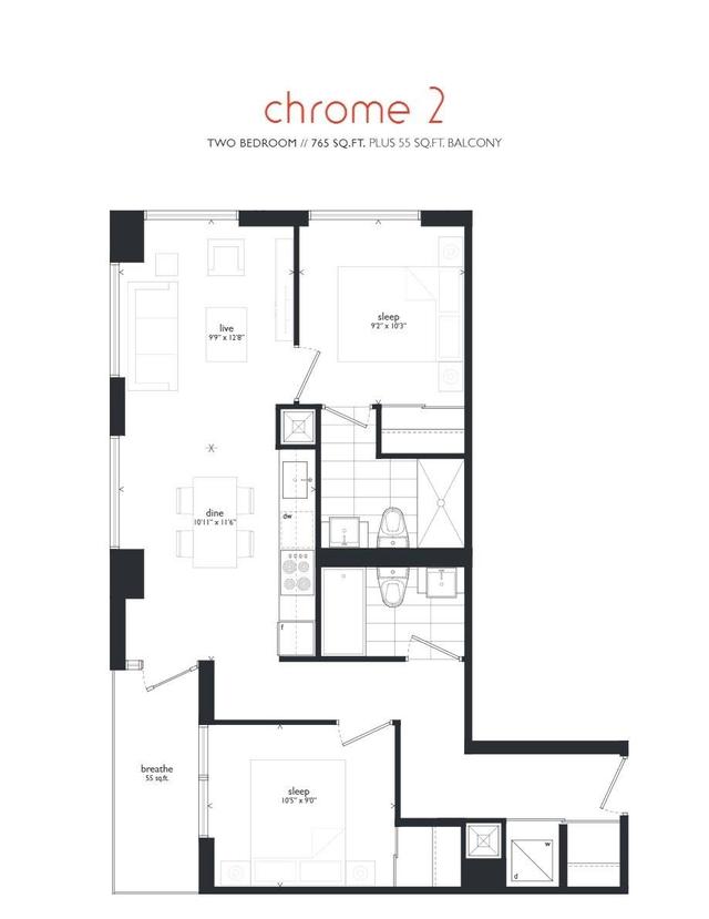 1611 - 5180 Yonge St, Condo with 2 bedrooms, 2 bathrooms and 1 parking in Toronto ON | Image 7