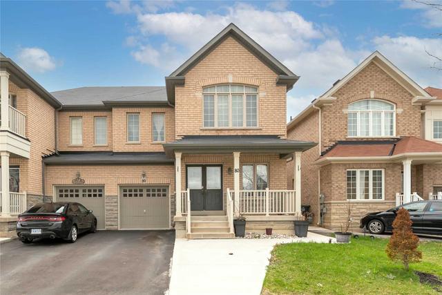 80 Natronia Tr, House semidetached with 4 bedrooms, 3 bathrooms and 3 parking in Brampton ON | Image 1