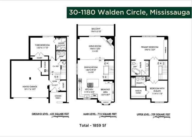 30 - 1180 Walden Circ, Townhouse with 3 bedrooms, 3 bathrooms and 4 parking in Mississauga ON | Image 35