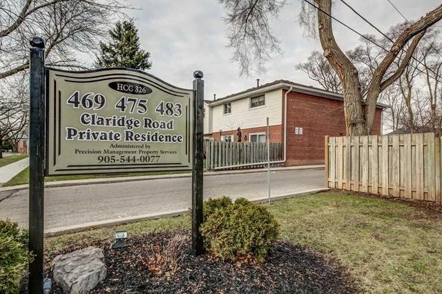 10 - 483 Claridge Rd, Townhouse with 2 bedrooms, 1 bathrooms and 1 parking in Burlington ON | Image 1