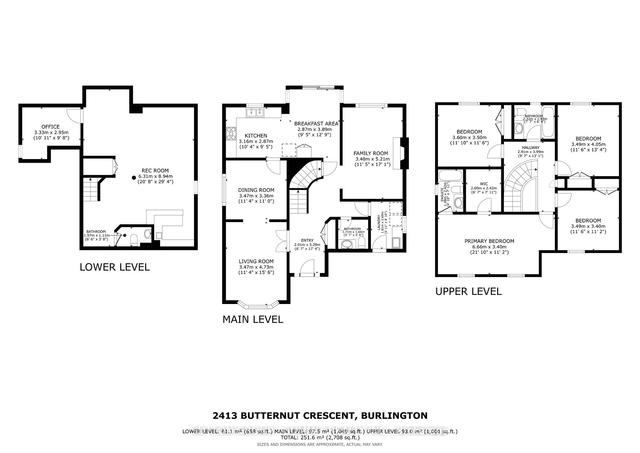 2413 Butternut Cres, House detached with 4 bedrooms, 4 bathrooms and 4 parking in Burlington ON | Image 33