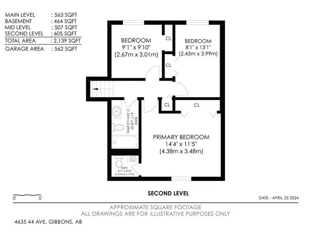 4635 44 Av, House detached with 5 bedrooms, 2 bathrooms and null parking in Gibbons AB | Image 56