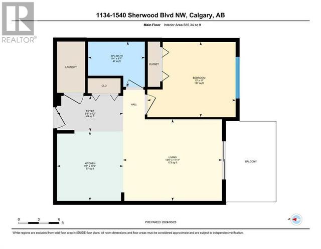 1134, - 1540 Sherwood Boulevard Nw, Condo with 1 bedrooms, 1 bathrooms and 1 parking in Calgary AB | Image 30