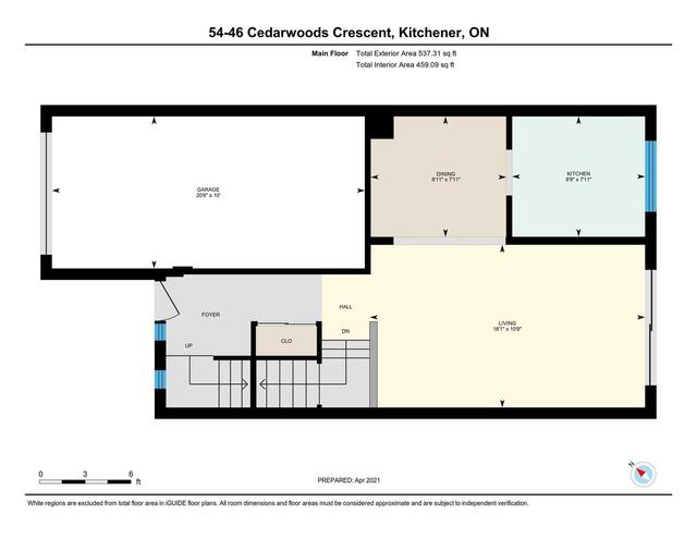 54 - 46 Cedarwoods Cres, Townhouse with 3 bedrooms, 2 bathrooms and 2 parking in Kitchener ON | Image 32
