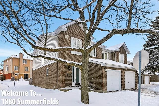 1880 Summerfields Crescent, Townhouse with 3 bedrooms, 3 bathrooms and 2 parking in Ottawa ON | Image 1