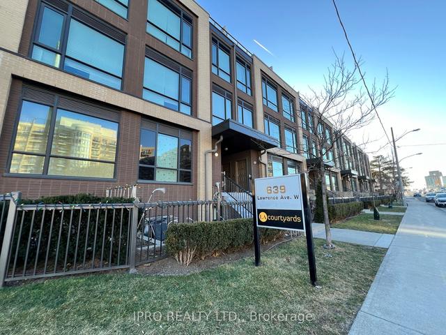 209 - 639 Lawrence Ave W, Townhouse with 1 bedrooms, 2 bathrooms and 1 parking in Toronto ON | Image 1