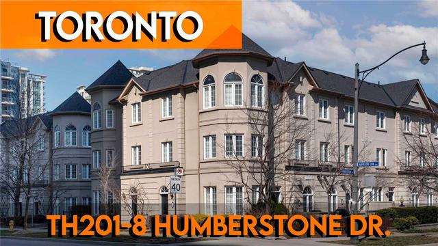 201 - 8 Humberstone Dr, Townhouse with 4 bedrooms, 3 bathrooms and 2 parking in Toronto ON | Image 1
