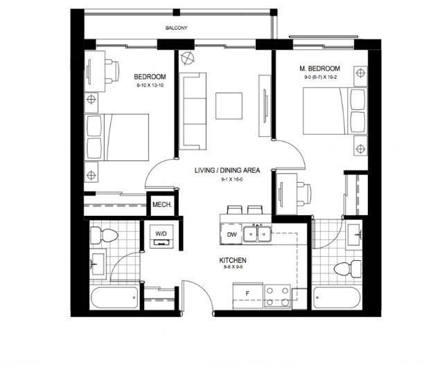 304 - 251 Hemlock St, Condo with 2 bedrooms, 2 bathrooms and 1 parking in Waterloo ON | Image 12