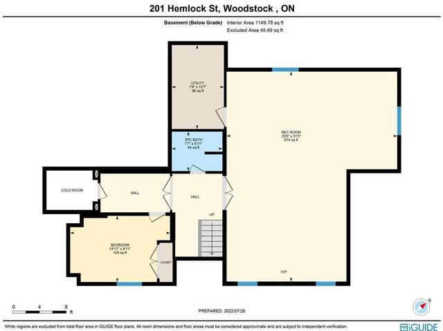 201 Hemlock St, House detached with 5 bedrooms, 4 bathrooms and 5 parking in Woodstock ON | Image 32