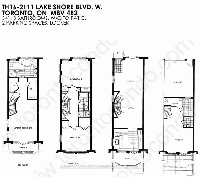 th16 - 2111 Lake Shore Blvd W, Townhouse with 3 bedrooms, 3 bathrooms and 2 parking in Toronto ON | Image 21
