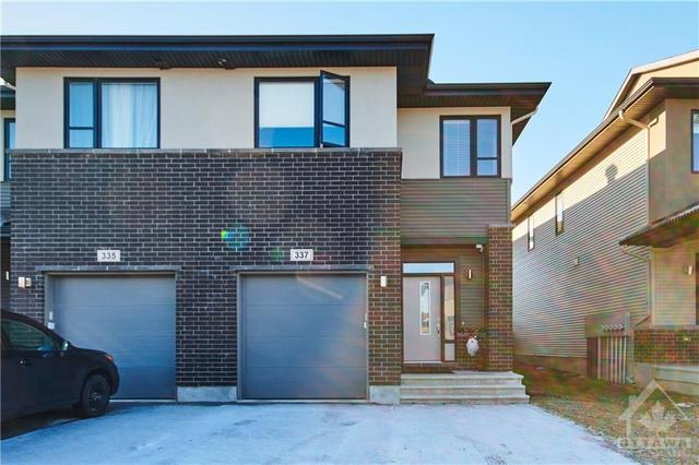 337 Nonius Street, Townhouse with 3 bedrooms, 3 bathrooms and 1 parking in Ottawa ON | Image 1