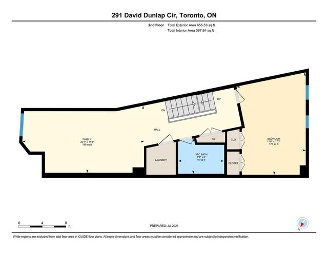 291 David Dunlap Circ, House attached with 3 bedrooms, 3 bathrooms and 3 parking in Toronto ON | Image 27