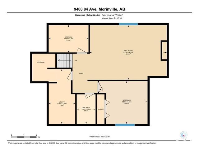 9408 84 Av, House detached with 4 bedrooms, 3 bathrooms and null parking in Morinville AB | Image 71