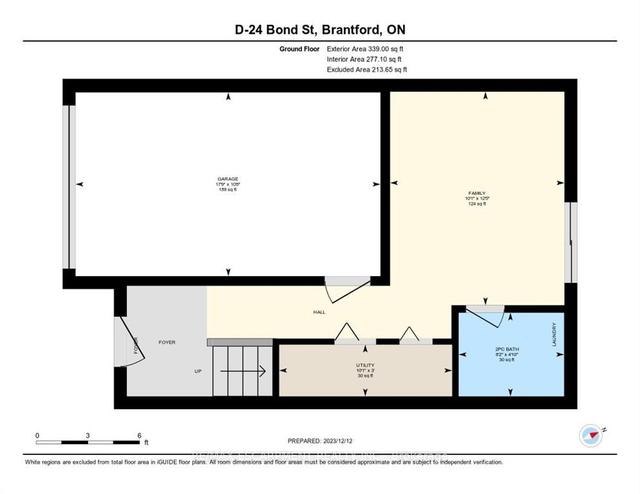 d - 24 Bond St, Townhouse with 3 bedrooms, 2 bathrooms and 2 parking in Brantford ON | Image 13