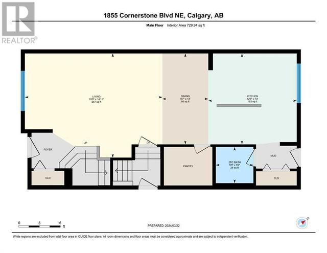 1855 Cornerstone Boulevard Ne, House semidetached with 3 bedrooms, 2 bathrooms and 2 parking in Calgary AB | Image 16
