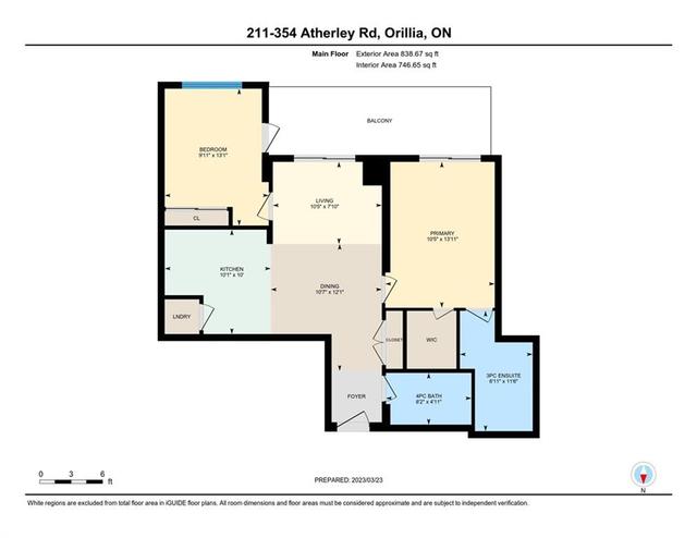 Floor Plan for unit 211 | Image 7