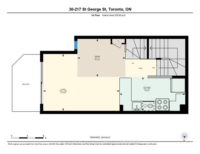 30 - 217 St George St, Townhouse with 2 bedrooms, 1 bathrooms and 0 parking in Toronto ON | Image 25