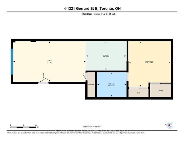 th 4 - 1321 Gerrard St E, Townhouse with 1 bedrooms, 1 bathrooms and 0 parking in Toronto ON | Image 17