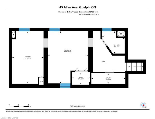45 Allan Avenue, House detached with 4 bedrooms, 2 bathrooms and 3 parking in Guelph ON | Image 40