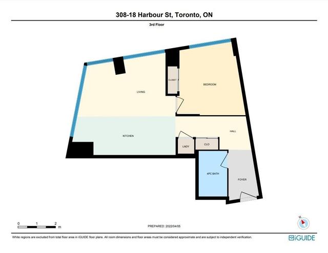 308 - 18 Harbour St, Condo with 1 bedrooms, 1 bathrooms and 0 parking in Toronto ON | Image 10