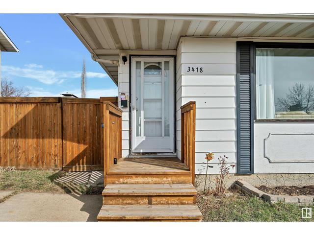 3418 135 Av Nw, House semidetached with 4 bedrooms, 1 bathrooms and null parking in Edmonton AB | Image 57
